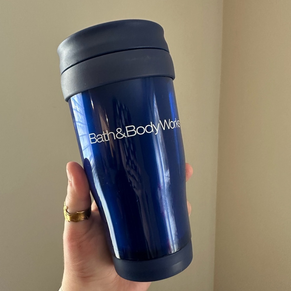 Bath & Body Works Blue Travel Mug